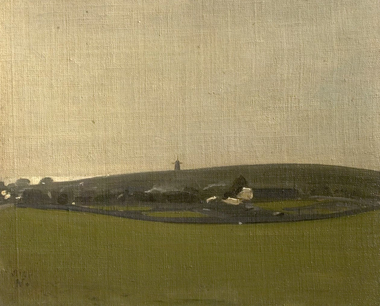 William Newzam Prior Nicholson - Il mulino a vento, Brighton Downs, Rottingdean